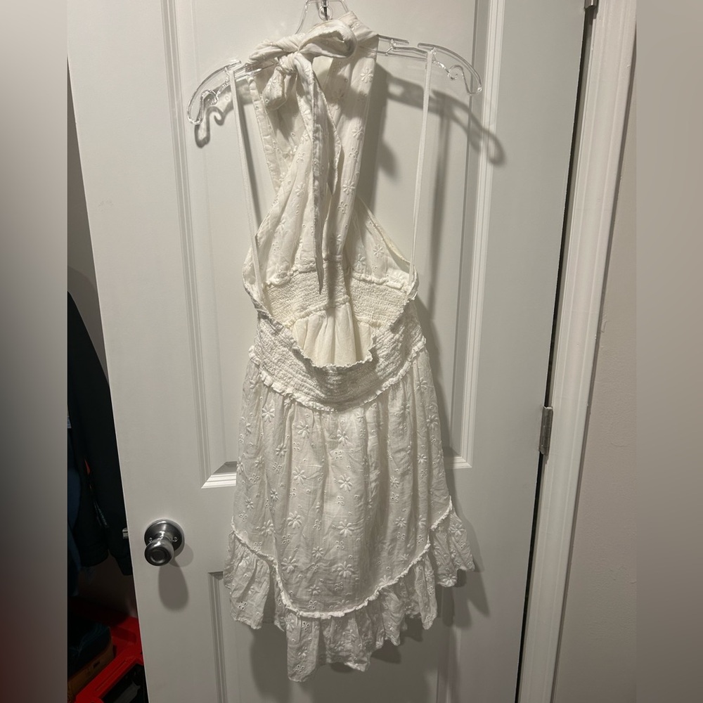Aerie Halter Top White Lace Dress Sz XL - Picture 10 of 11